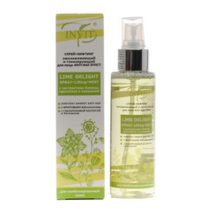 INVIT, Спрей-лифтинг омолаживающий и тонизирующий для лица "Lime Delight", 110 мл
