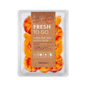 TONYMOLY, Освежающая тканевая маска для лица с экстрактом тыквы Fresh To Go, 25 гр