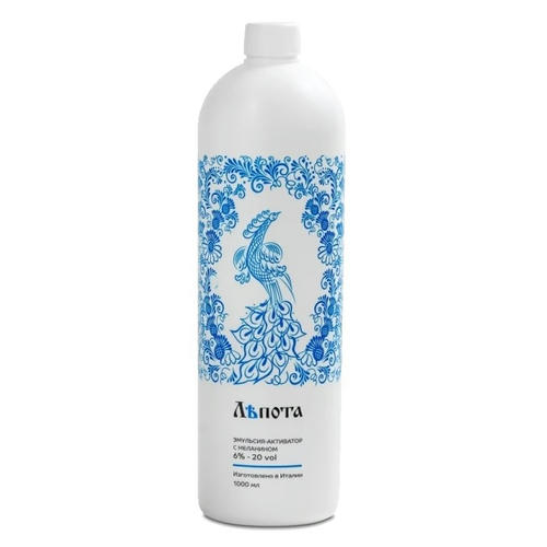 ЛЪПОТА, Эмульсия-активатор с меланином Гжель 6% (20 vol), 1000 мл