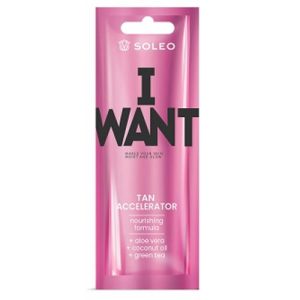 SOLEO, Ускоритель загара с кокосовым маслом I Want Black & Gold, 15 мл