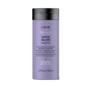 LAKME, Тонирующий шампунь для нейтрализации желтого оттенка волос White Silver, 100 мл