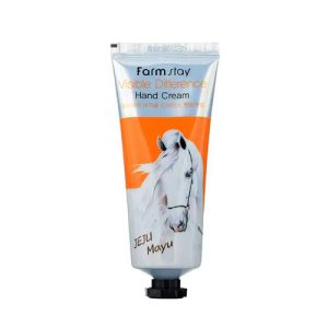 FARMSTAY, Крем для рук с лошадиным маслом Visible Difference Hand Cream Jeju Mayu, 100 г