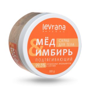 LEVRANA, Скраб для тела "Мед и имбирь", 250 мл