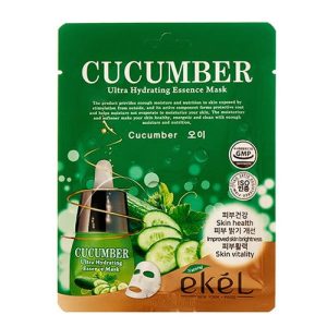 EKEL, Тканевая маска с экстрактом огурца Ultra Hydrating Essence Mask Cucumber, 1 шт