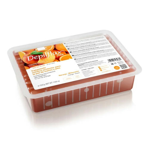 DEPILFLAX, Парафин в брикете Персико-Апельсиновый, уп/500 гр