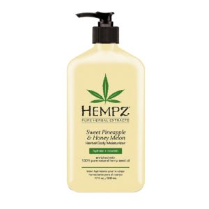 HEMPZ, Молочко для тела увлажняющее ананас и медовая дыня Sweet Pineapple & Honey Melon Herbal Body Moisturizer, 500 мл