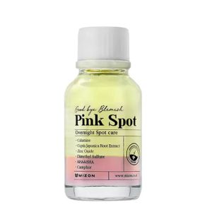 MIZON, Эффективное ночное средство для борьбы с акне и воспалениями кожи Good Bye Blemish Pink Spot, 19 мл