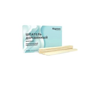 KAPOUS, Шпатель деревянный широкий 200*25*2,5 мм, 50 шт./уп