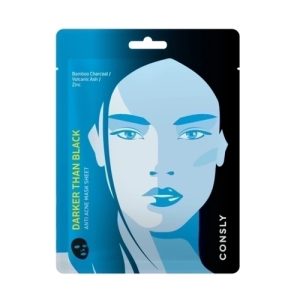 CONSLY, Тканевая маска для проблемной кожи Darker than Black Anti Acne Mask Sheet, 25 мл