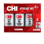 CHI, Набор для волос Домашний уход Infra (Шампунь + Кондиционер + Несмываемый кондиционер + Гель), 2 x 355 мл + 350 мл + 59 мл