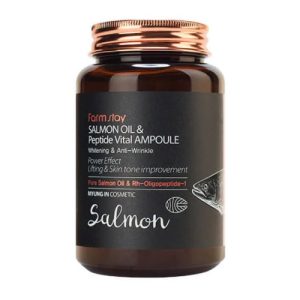 FARMSTAY, Многофункциональная ампульная сыворотка с пептидами и маслом лосося Salmon Oil & Peptide Vital Ampoule, 250 мл