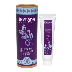 LEVRANA, LEVRANA, Ночной крем для лица "Черника", ANTI-AGE, ECOCERT, 50 мл