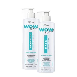 BB ONE, Набор для волос WOW Blond After Bleaching (шампунь + маска), 2 x 500 мл