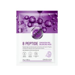 ENOUGH, Тканевая маска с пептидами Premium 8 Peptide Sensation Pro Balancing mask, 1 шт