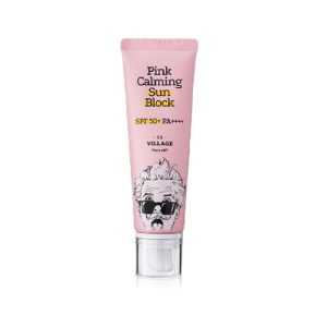 VILLAGE 11 FACTORY, Успокаивающий солнцезащитный крем Pink Calming Sun Block SPF50 PA++++, 50 мл