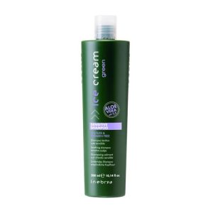 INEBRYA, Шампунь для чувствительной кожи головы успокаивающий с алоэ Sensitive Shampoo Green, 300 мл