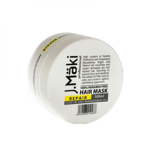 J.MAKI, Восстанавливающая маска для волос, 500 мл