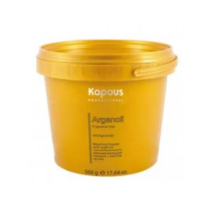 KAPOUS, Обесцвечивающий порошок с маслом Арганы Fragrance Free Arganoil, 30 гр