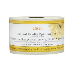 GIGI, Натуральные миткалевые полоски для эпиляции (рулон) Natural Muslin Roll, 36,5 м