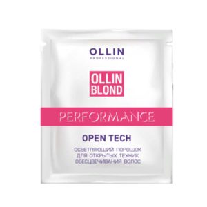 OLLIN, Осветляющий порошок для открытых техник обесцвечивания волос Blond Performance Open Tech, 30 г