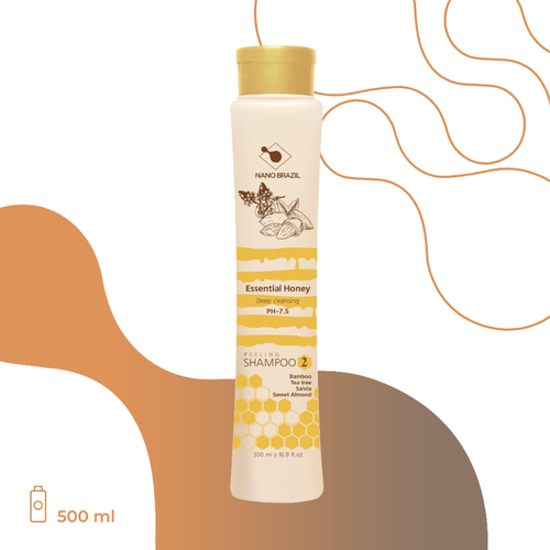 NANO BRAZIL, Шампунь для волос Шаг 2 Essential Honey Peeling Shampoo, 500 мл