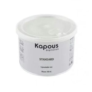 KAPOUS, Жирорастворимый воск розовый с диоксидом титаниума в банке Depilation, 400 мл