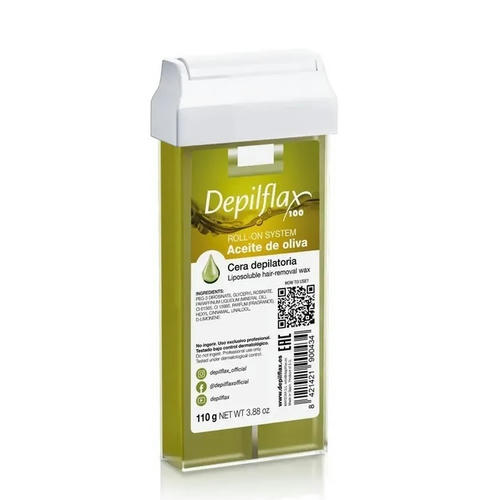DEPILFLAX, Воск в картридже (прозрачный) Оливковый, 110 гр