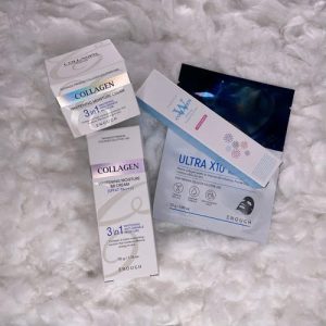 ENOUGH, Набор Крем для век с коллагеном, 30 мл, Крем для лица с коллагеном, 50 мл, ВВ-крем для лица с коллагеном, 50 мл, Тканевая маска с коллагеном 1 шт