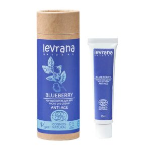 LEVRANA, Ночной крем для век "Черника" ANTI-AGE, ECOCERT, 15 мл