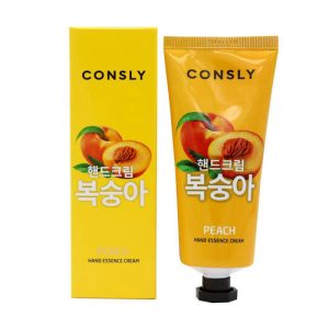 CONSLY, Крем-сыворотка для рук с экстрактом персика Peach Hand Essence Cream, 100 мл