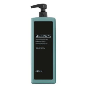 KAARAL, Черный тонирующий шампунь Black Toning Shampoo Manniskan, 1000 мл