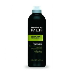 INEBRYA, Шампунь-гель для ежедневного использования Hair & Body Recharge Men, 250 мл