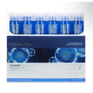 FARMSTAY, Увлажняющий филлер с коллагеном для волос Collagen Water Full Moist Treatment Hair Filler, 13 мл.*10 шт