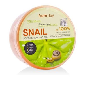 FARMSTAY, Увлажняющий успокаивающий гель c муцином улитки Snail Moisture Soothing Gel, 300 мл