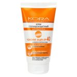 KORA, Крем солнцезащитный SPF 40 для лица и тела, 150 мл