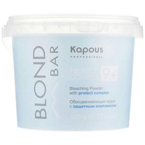 KAPOUS, Обесцвечивающая пудра с защитным комплексом 9+ Blond Bar, 500 гр