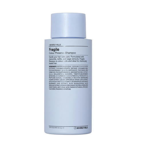 J BEVERLY HILLS, Шампунь для окрашенных и поврежденных волос Fragile Shampoo, 340 мл
