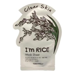 TONYMOLY, Очищающая тканевая маска для лица с экстрактом риса, 21 гр