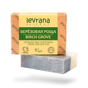 LEVRANA, Натуральное мыло ручной работы Березовая роща, 100 гр