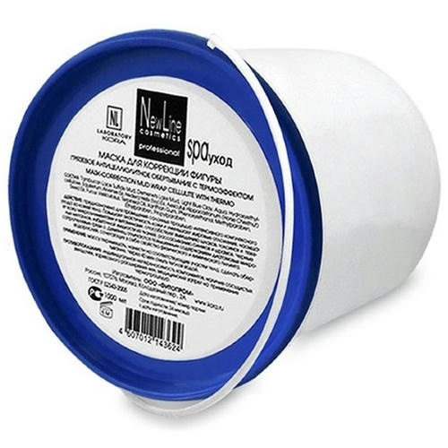 NEW LINE, NEW LINE, Маска для коррекции фигуры. Грязевое антицеллюлитное обертывание с термоэффектом, 1000 мл