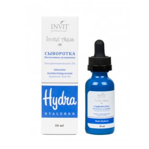 INVIT, Сыворотка интенсивное увлажнение с омолаживающим эффектом Invitel Aqua, 30 мл