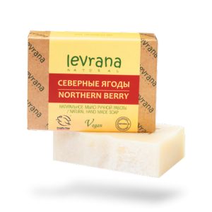 LEVRANA, Натуральное мыло ручной работы Северные ягоды, 100 гр