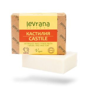 LEVRANA, Натуральное мыло ручной работы Кастилия, 100 гр