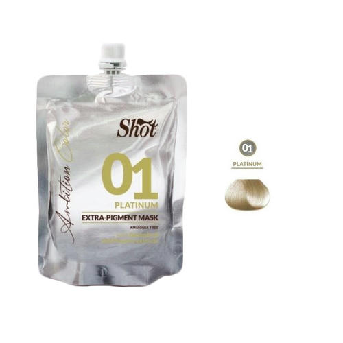 SHOT, Маска для волос эсктра пигмент Extra Pigment Ambition Color 01, 200 мл