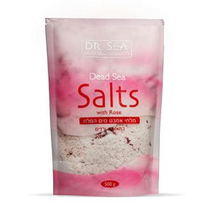 DR.SEA, Соль Мертвого моря с лепестками роз, 500 гр