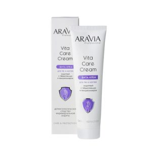 ARAVIA, Вита-крем для рук и ногтей защитный с пребиотиками и ниацинамидом Vita Care Cream Spa, 100 мл