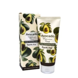 FARMSTAY, Очищающая пенка с экстрактом авокадо Avocado Premium Pore Deep Cleansing Foam, 180 мл