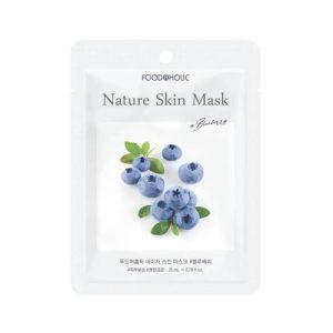 FOODAHOLIC, Тканевая маска для лица с экстрактом черники Nature Skin Mask, 25 гр