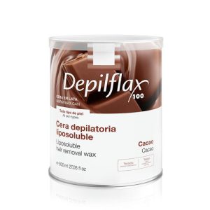 DEPILFLAX, Воск теплый в банке Шоколадный (средней плотности), 800 мл