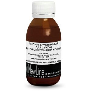 NEW LINE, Пилинг брусничный для сухой и чувствительной кожи АНА 30,5% Ph 2,3, 100 мл